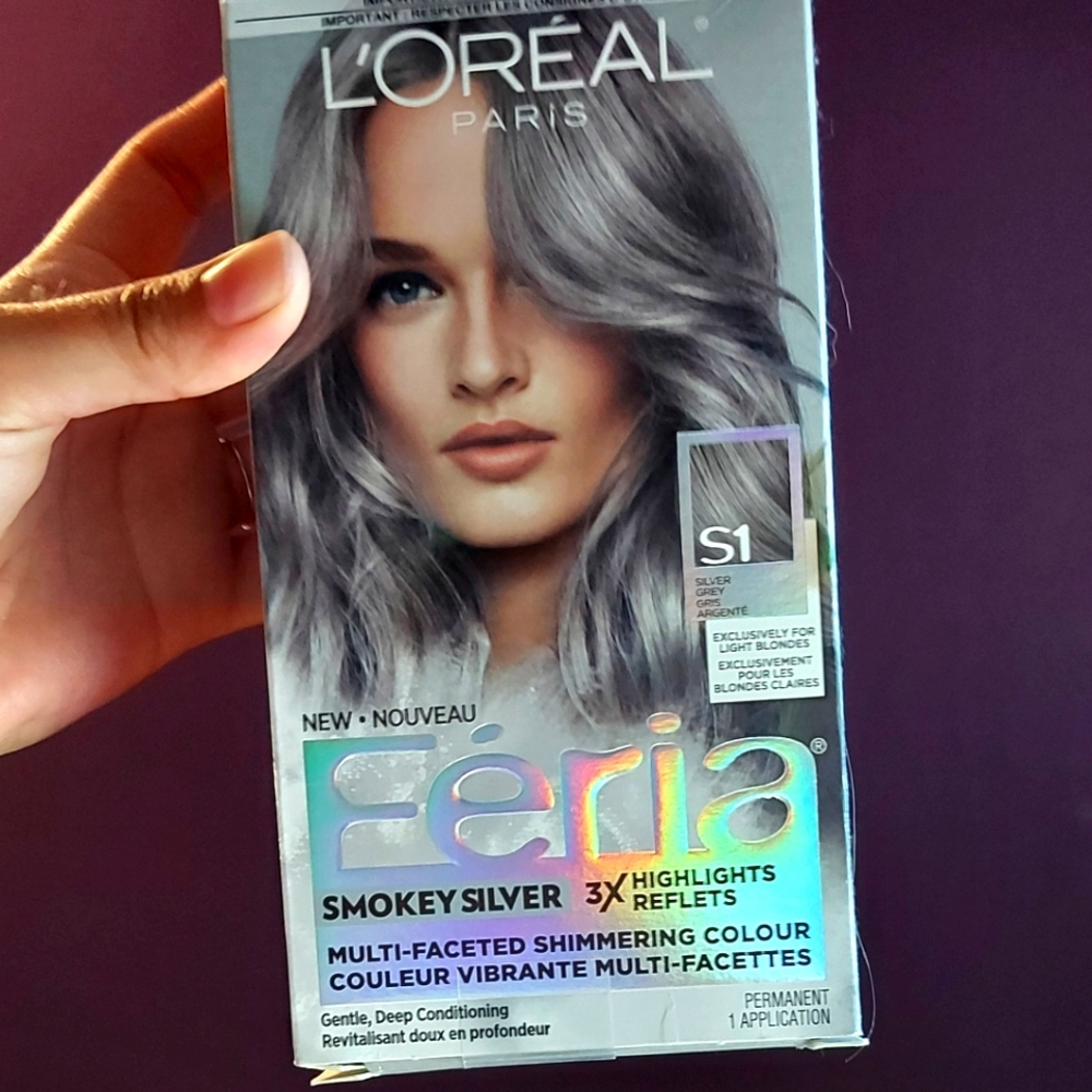 Feria Smoky Silver Permanent Hair Color